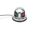 2 i 1 12V LED-navigationsljus för båt, yacht, ponton, rostfritt stål, ljusstarka navigationsljus, grönt rött ljus, färg
