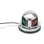 2 i 1 12V LED-navigationsljus för båt, yacht, ponton, rostfritt stål, ljusstarka navigationsljus, grönt rött ljus, färg